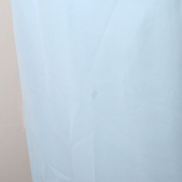 VTG  Handmade Light Blue Maxi Gown Dress Pleated Layered Bodice Billow Sleeve - Picture 12 of 16